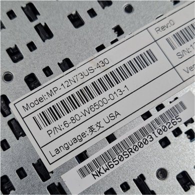6-80-W6500-013-1 Teclado Notebook Avell Clevo MP-12N73US-430
