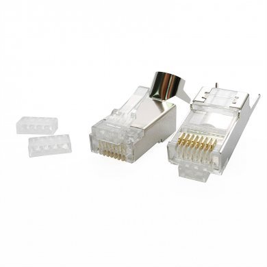 6A-PLG-SH-CLP Conector RJ45 CAT6A CAT7 blindado (50 unidades)