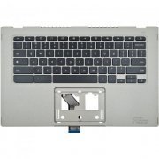 Carcaça palmrest Acer Chromebook Vero 514 CBV514-1H acompanha teclado americano original retroiluminado e ante
