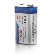 Foto de 6F22 EBL Bateria Recarregável 9V 600mAh LN-8161 Lithium-ion - Fabricante EBL