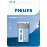 Philips bateria 9V 6LR61 Power Alkaline 1 unidade livre de metais pesados