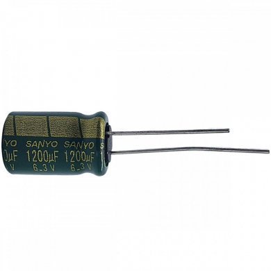 6ME1200WX-KIT10 Capacitor eletrolitico SANYO 1200uF 6.3V (Kit 10x)