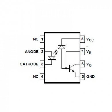 Acoplador Optico 1 Canal 8-DIP