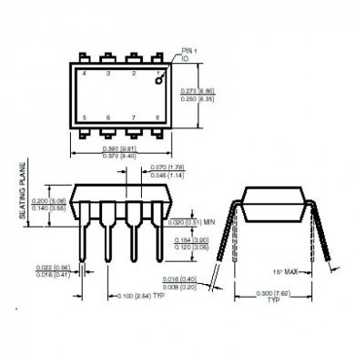 Acoplador Optico 1 Canal 8-DIP
