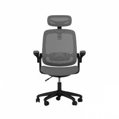 70037 Cadeira Elements Astra Ergonômica Cinza e Preta