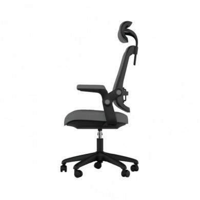 70037 Cadeira Elements Astra Ergonômica Cinza e Preta