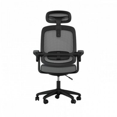 70037 Cadeira Elements Astra Ergonômica Cinza e Preta