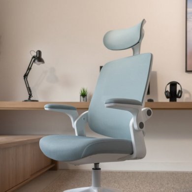 70042 Cadeira Elements Astra Ergonômica Verde e Branca