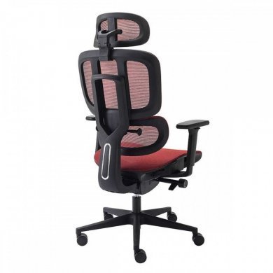 70065 Cadeira Elements Sophy Preta e Vermelha Braços 3D