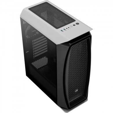 70166 Aerocool gabinete Aero One Mid Tower lateral em vidro branco