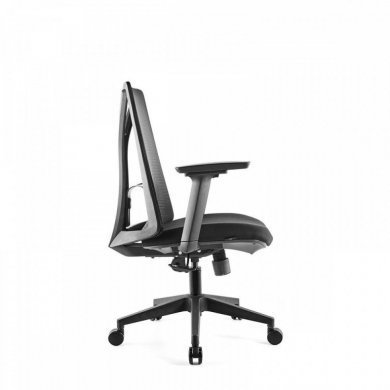 70325 Cadeira Elements Olympia Preta Braços 3D