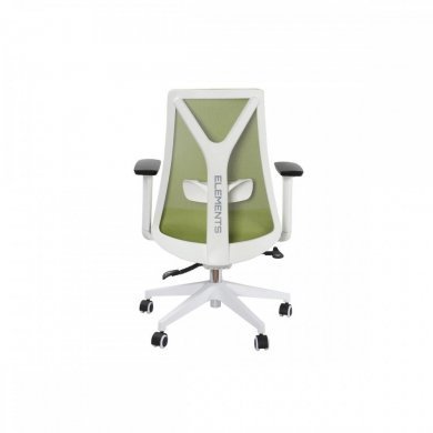 Cadeira Elements Olympia Branca e Verde Braços 3D