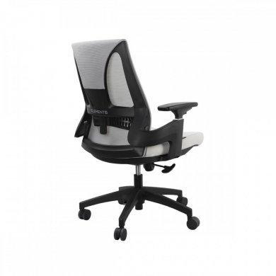 70331 Cadeira Elements Helene Preta e Cinza Braços 3D