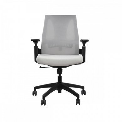 70331 Cadeira Elements Helene Preta e Cinza Braços 3D