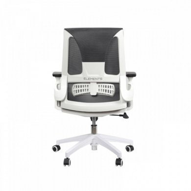 Cadeira Elements Helene Branca e Grafite 3D