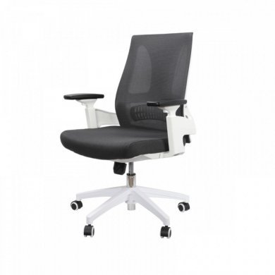 70334 Cadeira Elements Helene Branca e Grafite 3D