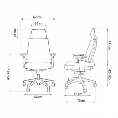 Cadeira Elements Helene Special Branca e Azul