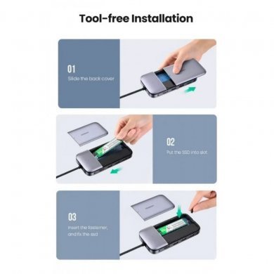 70449 Ugreen USB-C Universal Dock Station M.2 SATA