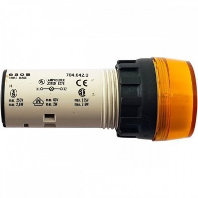 704.020.4 Atuador EAO 29MM redondo amarelo translúcido