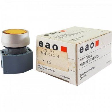 704.042.4 Atuador EAO 29MM alumínio amarelo translúcido