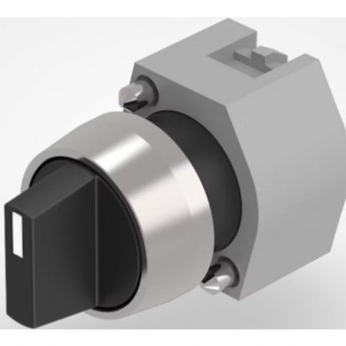 704.407.0 Atuador EAO 29MM alumínio preto 3 posições