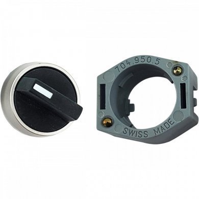 704.407.0 Atuador EAO 29MM alumínio preto 3 posições