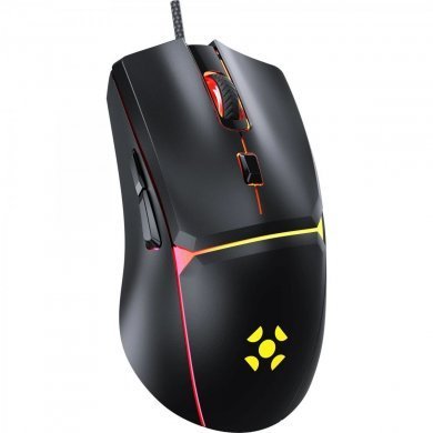 70526 Fortrek mouse gamer Crusader RGB 12800DPI com fio preto