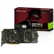 GALAX Placa de Video GTX 1070 256Bit DDR5 8GB Geforce Galax GTX Entusiasta Nvidia Exoc 8000Mhz 1594Mhz 1920 Cu