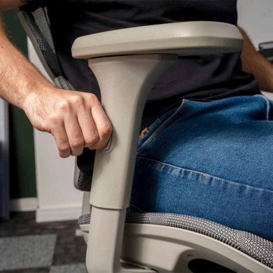 71468 Cadeira Ergonômica Elements Siggy Preta 100% Mesh