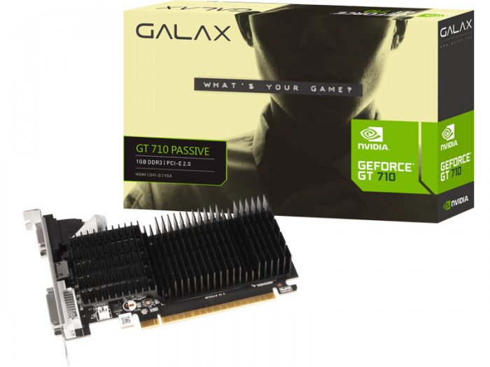 71GGF4DC00WG GALAX Placa de Video GT 710 1GB DDR3 64BIT
