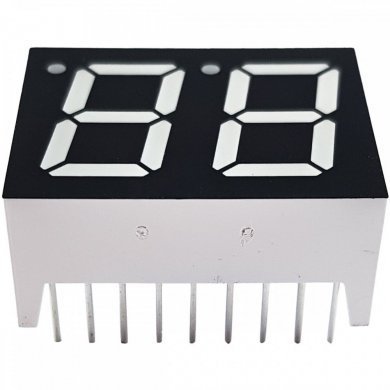 72012025001 Display 7 segmentos duplo verde 2VCC (Kit 5x)