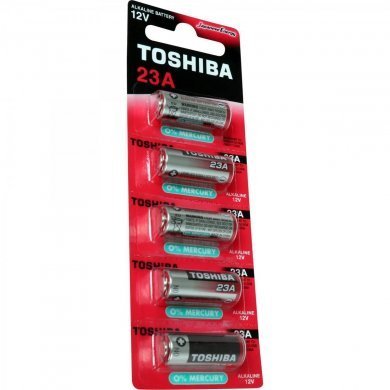 72458 Toshiba pilha alcalina 12V 23A cartela com 5 unidades