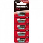 Toshiba pilha alcalina 12V 23A cartela com 5 unidades 0% de mercúrio