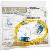 Corning cordão duplex SM OS2 SC-UPC/SC-UPC 2.13m 7ft monomodo 9/125 amarelo zipcord plenum