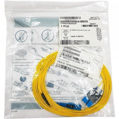 727802GD820023F Corning cordão duplex SM OS2 SC-UPC/LC-UPC 7m