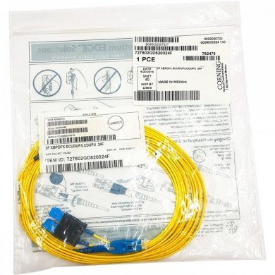 727802GD820024F Corning cordão duplex SM OS2 SC-UPC/LC-UPC 7.31m