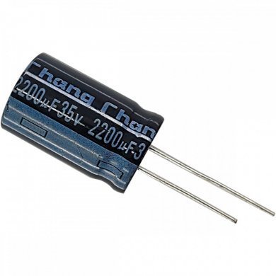 Kit 100x capacitor eletrolitico 2200uF 35V 16x26mm