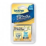 Fita Rotulador Brother Mk-231 12mm X 8m Preto Sobre Branco M231