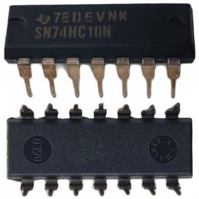 CI SN74HC10N Portas lógicas Tripla DIP14 (Kit 5x)