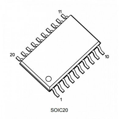 Ci porta logica Octal 74HC240 SMD SOIC20 (Kit 5und)