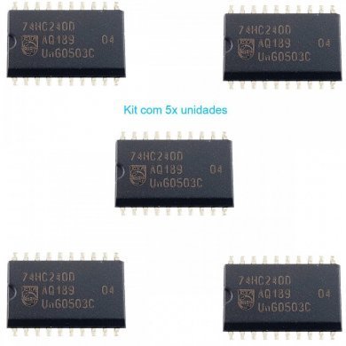 74HC240D Ci porta logica Octal 74HC240 SMD SOIC20 (Kit 5und)