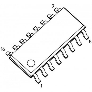 CI 74HC4051D mux demux analógico SOIC16 (Kit 4x un)
