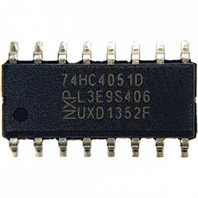 CI 74HC4051D mux demux analógico SOIC16 (Kit 4x un)