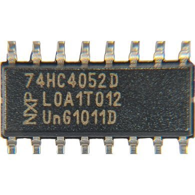 74HC4052D 10x CI Multiplexador Analógico SMD Philips SOIC-16 NOS