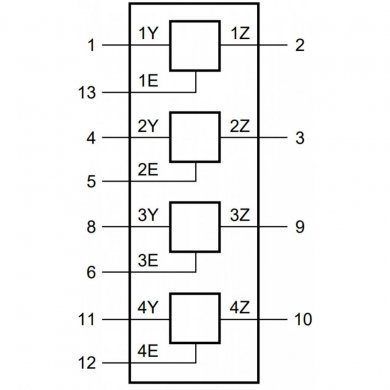 Ci chave analogica 74HC4066D SOIC14 SMD (Kit 5x)