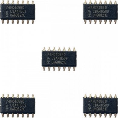 74HC4066D-KIT5 Ci chave analogica 74HC4066D SOIC14 SMD (Kit 5x)