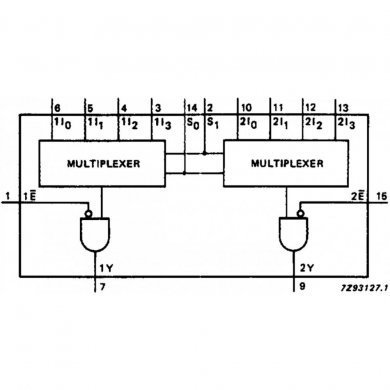 CI multiplex 4 canais SOIC16 SMD (Kit 5x unidades)