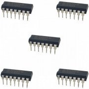 CI 6x porta inversora HEX inverter DIP14 (Kit 5x) Kit com 5 unidades