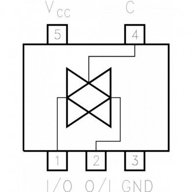 74V1G66CTR CI VF 74V1G66 chave analógica bi SOT235 (Kit 5x un)