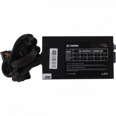 76955 Fortrek Fonte Gamer ATX Crusader 500W preta